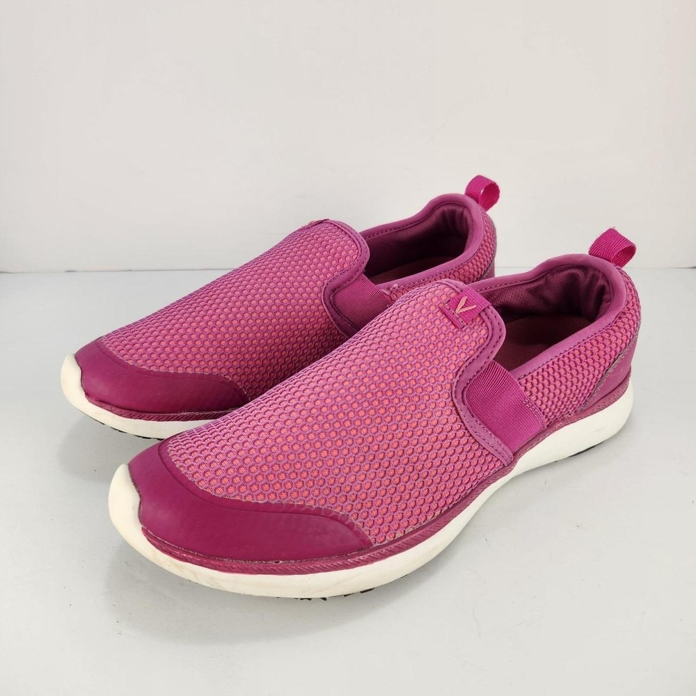 Vionic Women's Size 10 Pink Mesh Slip On Sneakers Comfort Walking Shoes